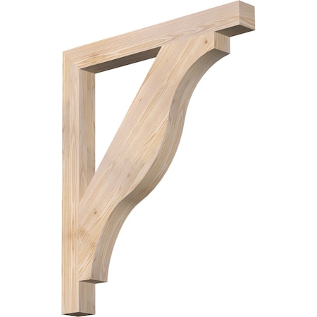 Ekena Millwork Funston Block Smooth Bracket, Douglas Fir, 3 1/2"W x 34"D x 40"H BKT04X34X40FST05SDF